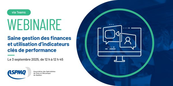 Webinaire - Saine gestion des finances et utilisation d’indicateurs clés de performance